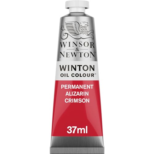 Winsor & Newton Winton Oil Colour Permanent Alizarin Crimson (468) in 37 ML Tube, Pigmented Oil Painting Colors for Canvas & Paper, Art Supplies for Beginners & Professional Artists