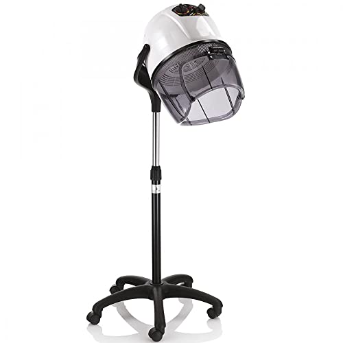 Casco Asciugacapelli Professionale 3 Velocità da 1200 Watt Record Bianco (402.061)