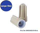 Elite 30PC Waterproof Wire Connectors  Outdoor Grease Cap Electrical Wire Nut Easy Twist,2 Sizes,(AWG 22 To 8)