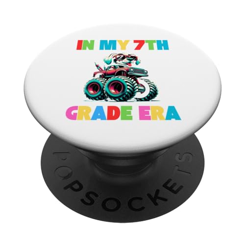 In My 7th Grade Era Monster Truck Regreso a la escuela Amantes de los perros PopSockets PopGrip Intercambiable