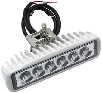 Marine yacht deck light waterproof 12V DC outdoor LED ambient light work light RV off-road vehicle lighting light (Boat light 6LED-Cree)