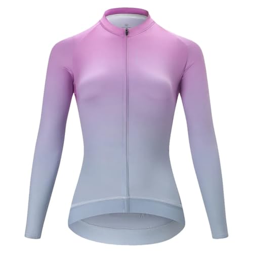 Maillot de ciclismo para mujer, de manga larga, transpirable, para bicicleta de montaña y carretera, 3, XS
