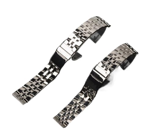 FYXT 20mm 22mm 24mm�̃\���b�h�X�e�����X�|�̎��v�u���X���b�g�u���C�g�����O�X�g���b�v�r���v�o���h�ƌ݊���������܂� Avenger Navitimer Superosean.�r���v(22mm)