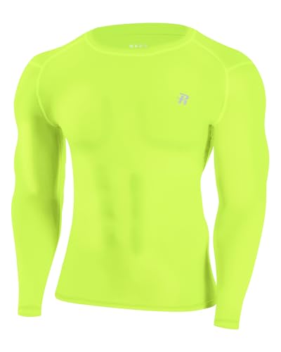 Runhit UPF 50+ Men's Compression Shirts, Long Sleeve Compression Shirts for Men, Athletic Workout...