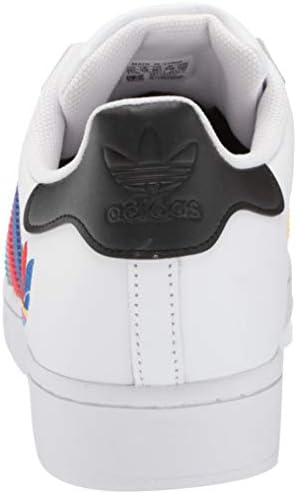 adidas Originals mens Super Star Sneaker, White/Green/Black, 11.5 US | Image 2