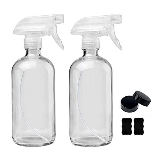 Afufu Vaporizador en Botella de Cristal con Gatillo, Prueba de Fugas/Reutlizable/Orgánico/Limpieza/Plantas/DIY(2 x 500mL)