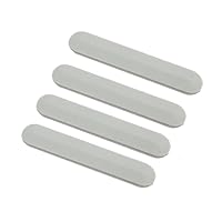 JINTAI 4*pcs/1 Set silbrig Gummi-Fußstreifen für HP Pavilion 14-CE TPN-Q207 (4.3cm*0.8cm*0.1cm) Bottom Cover Rubber Non-Slip Bumper Feet Pad