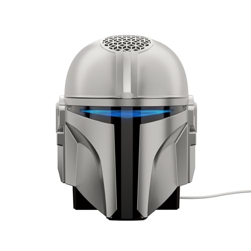 Echo Dot Star Wars Bundle: Includes Echo Dot, Glacier White and The Mandalorian Helmet Stand | Limited Edition