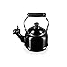 Le Creuset Bouilloire Demi, Acier Émaillé, 1,1 L, Noir Onyx