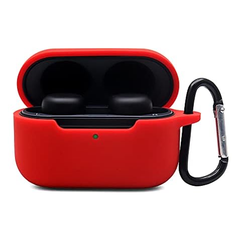 Claiol Silicone Case for Echo Buds 2nd, Shockproof Protective Echo Buds 2 Case Cover with Keychain. (Red) Cover
