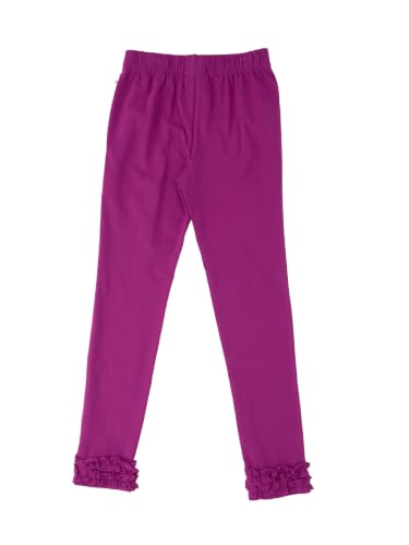 Image of RuffleButts Toddler Girl Merry & Bright Ruffle Leggings - Ankle Leggings