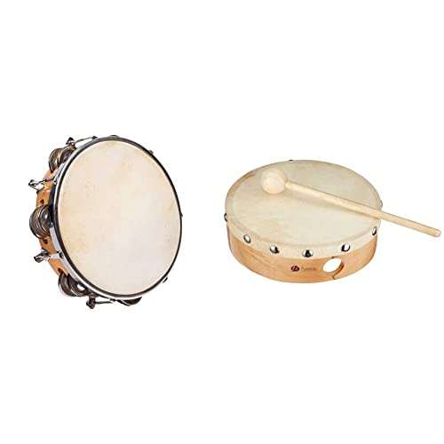 Tambourin en peau naturelle contre les bruits stridents des jouets musicaux