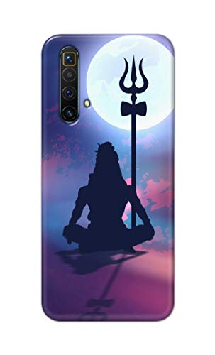 Image of Printed Hard Back Cover Case for Realme X3 | X3 SuperZoom | Realme X50 5G Back Cover (Lord Shiva) -1302