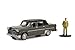 ModelToyCars 1982 Checker Marathon A12-E w/ Driver, Dark Gray - Greenlight 97130C - 1/64 Scale Diecast Car