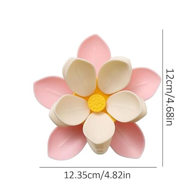 Fridge Magnets Food Bag Clips,Cute 3D Lotus Flower Shaped Sealing Clips for Food Storage,Small Portable Reusable Chip Snack Bag Clip for Kitchen, Home & Office Decor