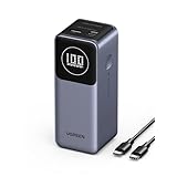 UGREEN Nexode モバイルバッテリー (12000mAh・100W) 2ポート USB-C＋USB-A 小型コンパクト PD急速充電対応 大容量 縦置きデザイン 省スペース LCDディスプレイ搭載 パススルー機能 低電流モード搭載 PPS規格対応 PSE技術基準適合 iPad Pro iphone17 Galaxy Android スマートフォン タブレット その他 PB724