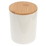 LOLIPPYY Keramik Vorratsdose Weiß Luftdichter Getreide und Lebensmittelbehälter Praktischer...