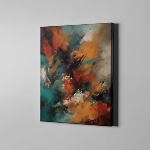 Composition abstraite en bleu vif pour sublimer votre salon moderne - 2