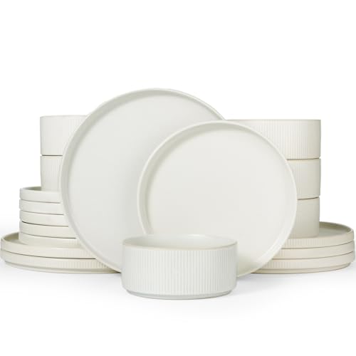 Richmount Star 18-teiliges teller set, Geschirrset 6 personen,...