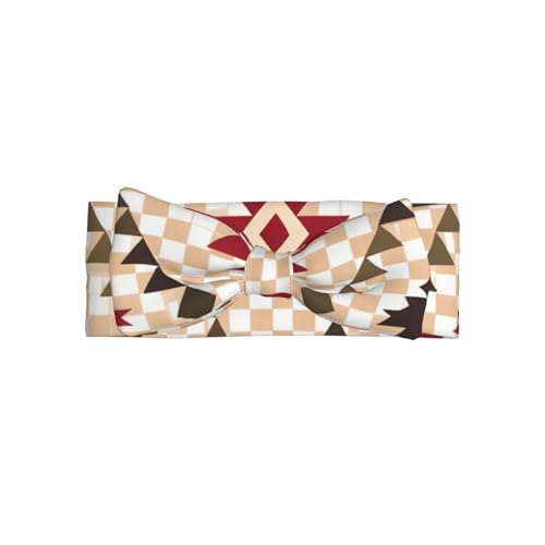 Geometric vector Picture Baby Bow Headband - Super Stretchy Soft Bows Hair Accessories for Newborn Infant Toddlers Kids Girls - Elastic and Skin-Friendly