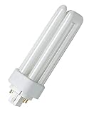 osram dulux t e plus 26w 840 cool white  10x Osram DULUX T/E 26W/840 Plus GX24q3 131mm Energiesparlampe 4000K (Kaltweiß)