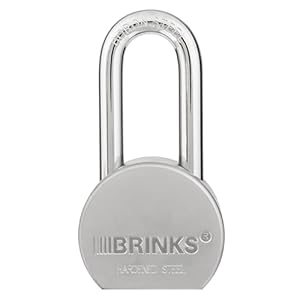 Brinks 672-52701 Steel Security Padlock