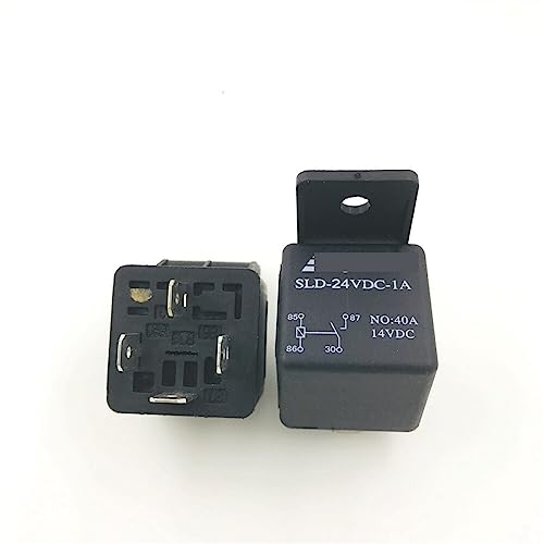 Relais voiture 4 broches normalement ouvert SLD-24VDC-1A 40A pour circuit électrique