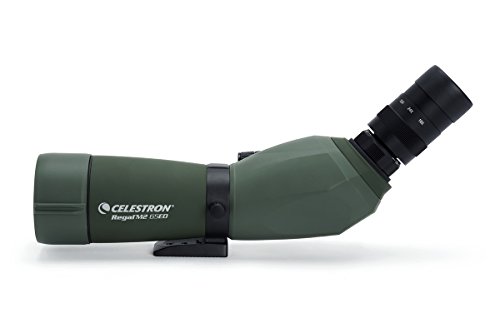 31j4Q0GfYdL Celestron Regal M2 65ED Spotting Scope – ED Glass for Hunting, Birding and Outdoor Actvities – Phase and Dielectric Coated BaK-4 Prism – Fully Multi-Coated Optics – Dual Focus – 16-48x Zoom Eyepiece - Image 4