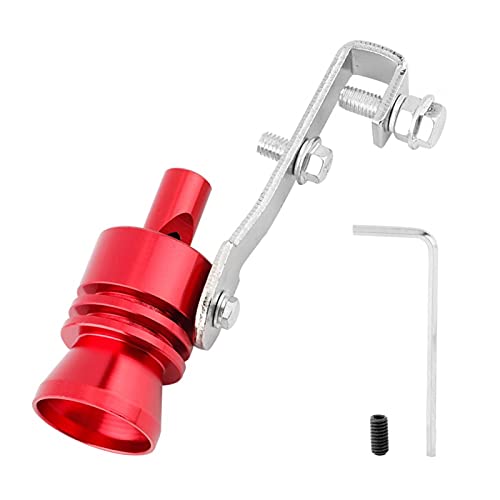 Turbo Whistle, Car Turbo Whistle, Tubo de escape Turbo Whistle, Universal Car Escape Turbo Whistle Fit para automóvil ATV SUV Auto Accesorios(rojo)