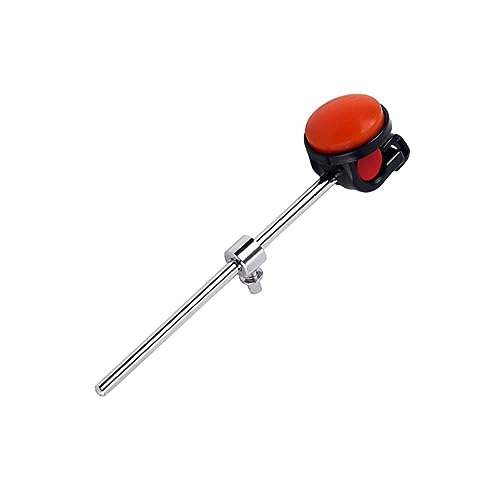 2 pcs baquetas de batería con cabezal de silicona rojo miniatura 7