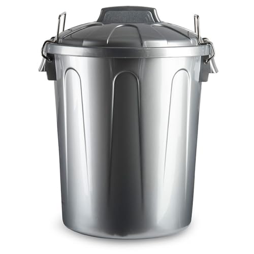 Acan Tradineur - Cubo de basura de plástico - Incluye tapa y asas...