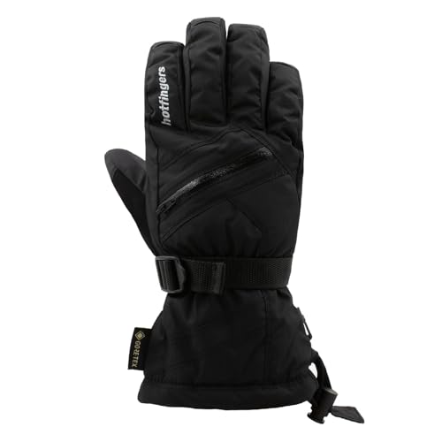 HOTFINGERS Men's Clipper GT Winter Gloves | Durable Waterproof Breathable Lightweight Warm Insulated Gloves for Cold Weather, Black, Size: M