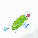 Betta Fish Acrylic Tube Tunnel,Hollow Design for Better Observation of Betta Fish, Betta Fish Tank Decorations Two Colors (Clear)