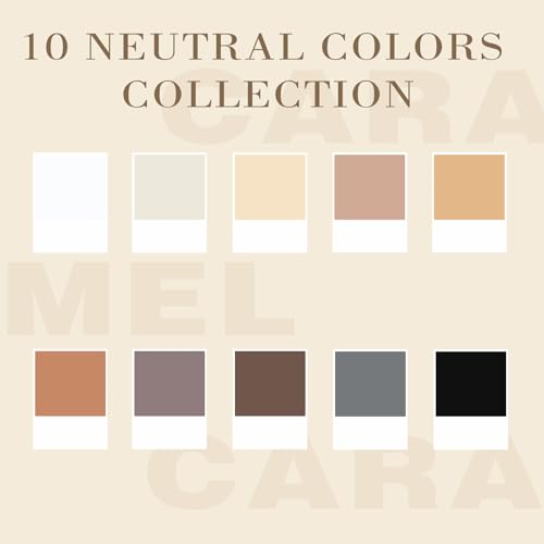 ADIIL Kit de fabricação de pulseiras de contas de argila com 7200 peças, 10 cores marrons neutras 6