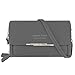 Yutdeng Sacs Bandoulière Femme Petit Porté Epaule PU Cuir Portefeuille Téléphone Portable Pochette Mode Sac à Main avec Bandoulière Fermeture Éclair Porte Monnaie Léger Sac de Messager,Gris,one size
