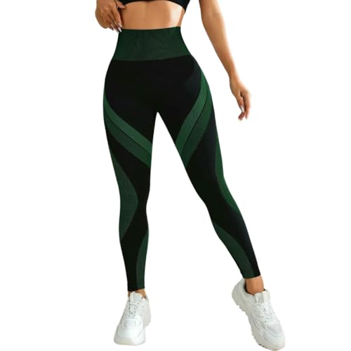 Legging de yoga sans couture taille haute contrôle du ventre femme