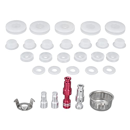 Yctze Juego de Accesorios Universales para Olla a Presión – Repuesto de Junta de Válvula con Soporte Antibloqueo, Tapas y Anillos de Goma Mejorados y Prevención – Compatible con Todas las Marcas