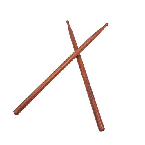 Baquetas de madera VICASKY, 2 pares, acabado natural, 41 x 3 x 1,5 cm, cómodas para percusión y batería, color marrón claro miniatura 7