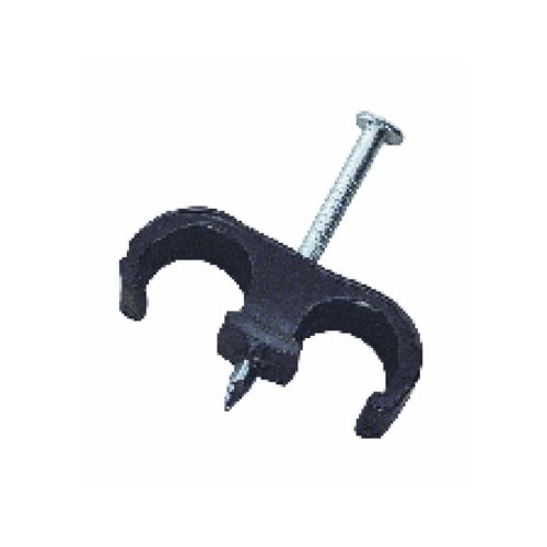 Gardner Bender Pdc-1525Bt Coaxial Staple, Double Clip, ¼ Inch., Secures: Multiple: Rg-59 / Rg-59 Quad Sheild / Rg-6 & Rg-6 Quad Shield Wire, 25 Pk., Black #TOP2