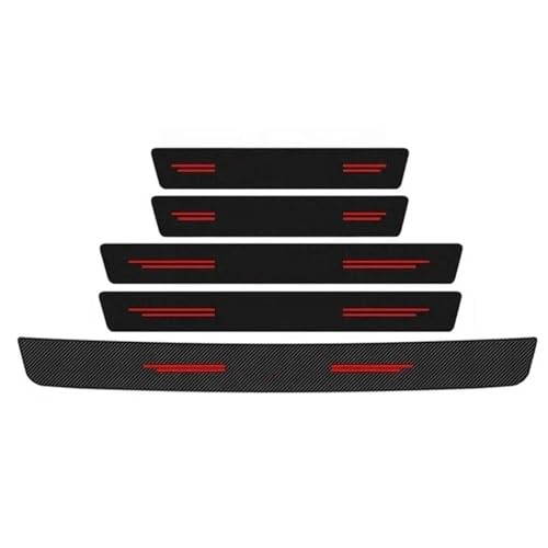 Seuil fibre carbone KIA GT protection seuil de porte et coffre style premium 5PC
