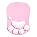 DOBAOJIA Mauspad mit Handgelenkstütze, Mauspad Katzenpfote, Ergonomische Mauspad, 3D Silikon Gel Mauspad, Mouse Pad, Mouse Mat, Rutschfester Boden, für Zuhause/Büro/Gaming, Pink & Weiß