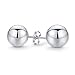 Bling Jewelry Round Polished Stud earrings 925 Sterling 10mm