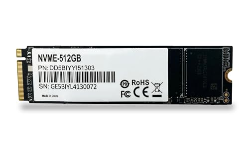 ionz M.2 SSD 512GB PCIe Gen 3x4 2280 512 GB NVMe Internal Solid State Drive Up to 3500 MB/s Read Speed Dynamic TLC Cache Compatible with Desktop and Laptop - OEM