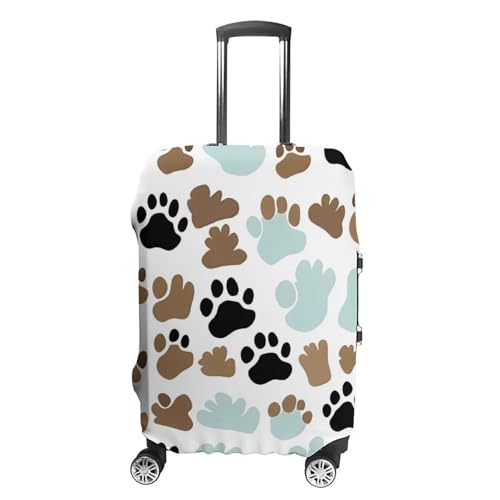 Carry on Luggage Cover Dog Paw Suitcase Covers for Luggages Tsa Approved Travel Luggage Sleeve Protector Elastic Suitcase Protector Anti-Scratch Washable Fits 19-30 Inch Case -XL