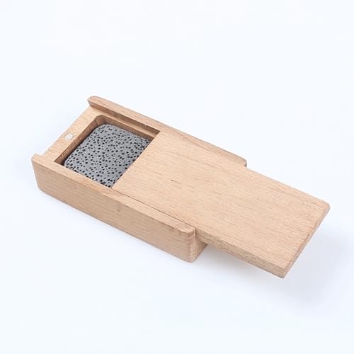 Difusor de aceites esenciales de madera con piedra portátil miniatura 3