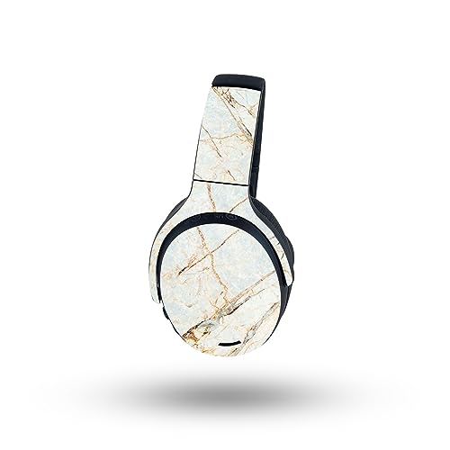 Image of MightySkins Glossy Glitter Skin Compatible with Skullcandy Crusher ANC 2 - Antique Marble | Protective, Durable High-Gloss Glitter Finish | Easy to Apply