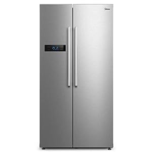 Midea MERS530FGD02 Side-by-Side Kühl-/Gefrierkombination/No... Technologie/Indoor Ice Bar/Twin Control/176,5 cm Höhe/335 L Kühlen/197 L Gefrieren/256 kWh/Jahr