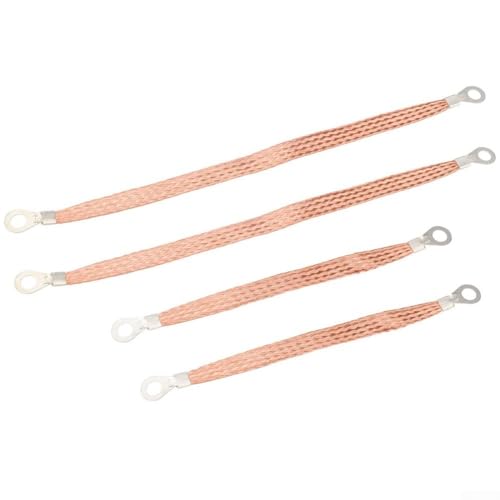 Gdfnmogo Sistema de tierra para carrocería de coche, 805 mm de longitud de marco para camión eléctrico para kit de correa de cobre con cable de clasificación de corriente de 62 A, motor de 4 piezas