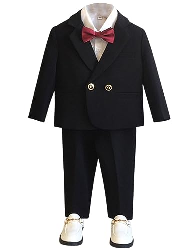Costume de Mariage Quotidien pour Enfant Style Veste Croisée