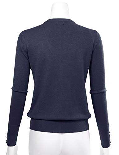 Image of Allsense Women's Long-Sleeve V-Neck Cardigan Sweater | Button Down, Lightweight Soft Knit